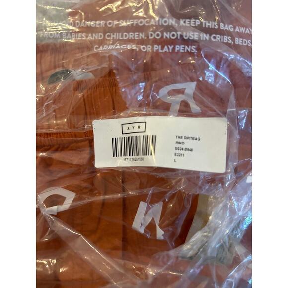 AYR The Dirtbag Shorts in Rind Large New - Picture 6 of 6